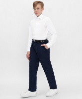 Брюки прямого кроя синие Button Blue Teens line, школьная форма для мальчиков  фото, kupilegko.ru